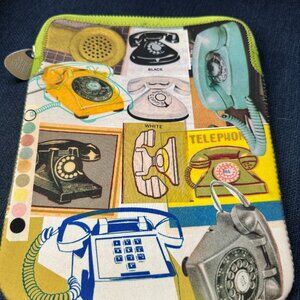 Fun Retro Tablet Case by Art Bird